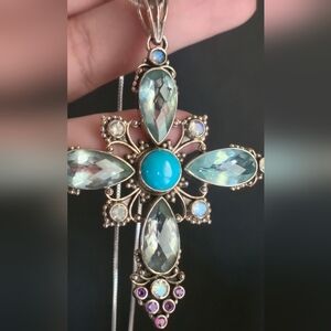 Nicky Butler RAJ COLLECTION LIMITED EDITION 925 Sterling Silver Necklace Cross